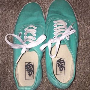 Teal size 8 Vans