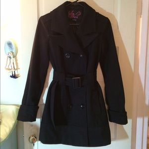 Black pea coat