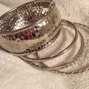 Silver bangles