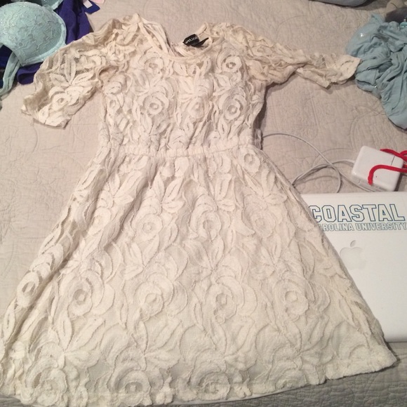 White lace dress