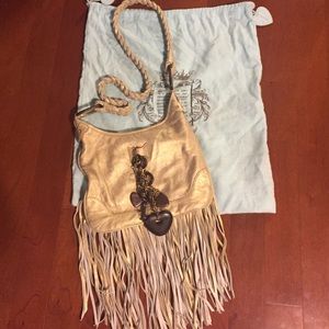 Juicy Couture fringe charm crossbody