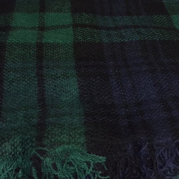 Blanket Scarf green/blue - Picture 2 of 4
