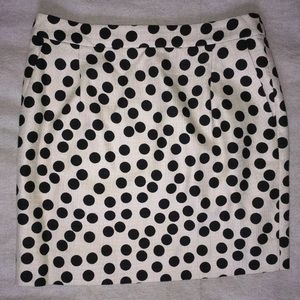 Classic J.Crew polka dot skirt size-2.