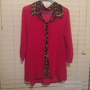 Red blouse