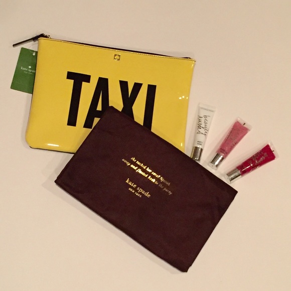 kate spade Handbags - NEW KS Chocolate Brown & Gold Drawstring DustBag