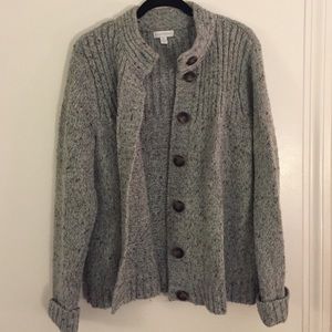 Gray Cardigan Sweater