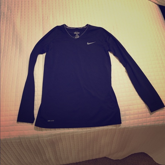 💟Nike Pro Black Long Sleeve Dri-Fit Shirt