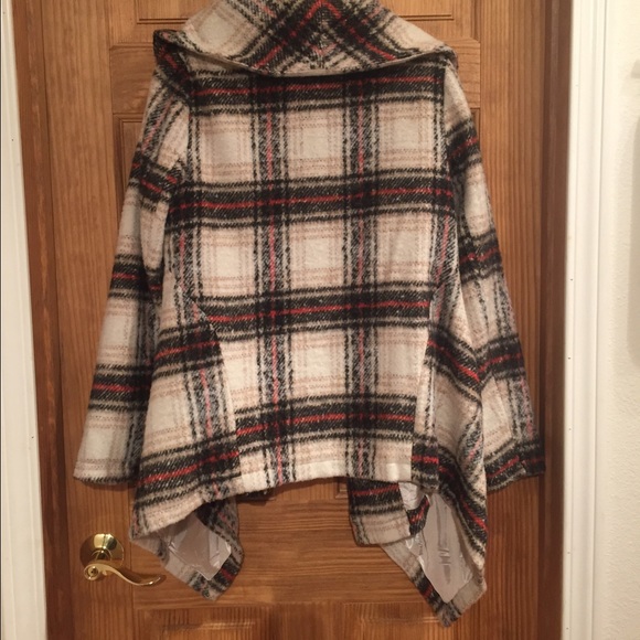 Costa Blanca wool plaid blanket coat - Picture 3 of 4