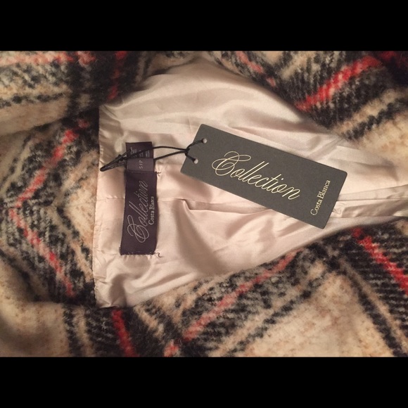 Costa Blanca wool plaid blanket coat - Picture 4 of 4