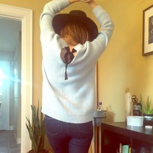 Forever 21 back tie sweater