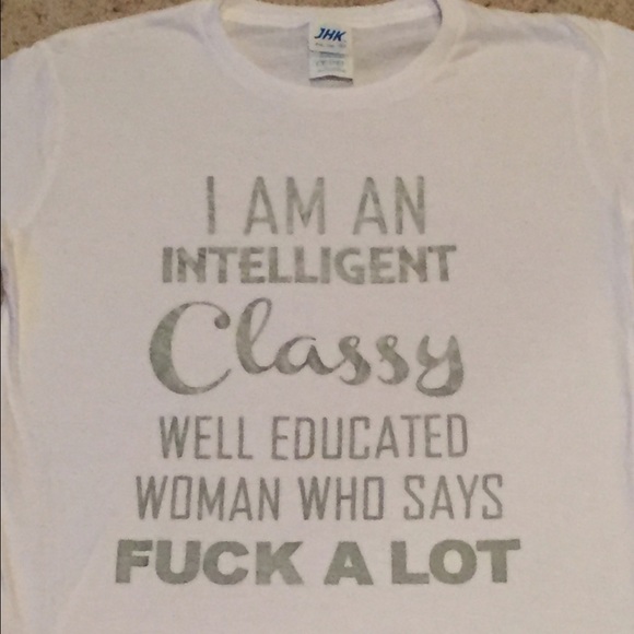 White and Gray Graphic T-Shirt