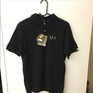 Bape x Fred perry polo shirt
