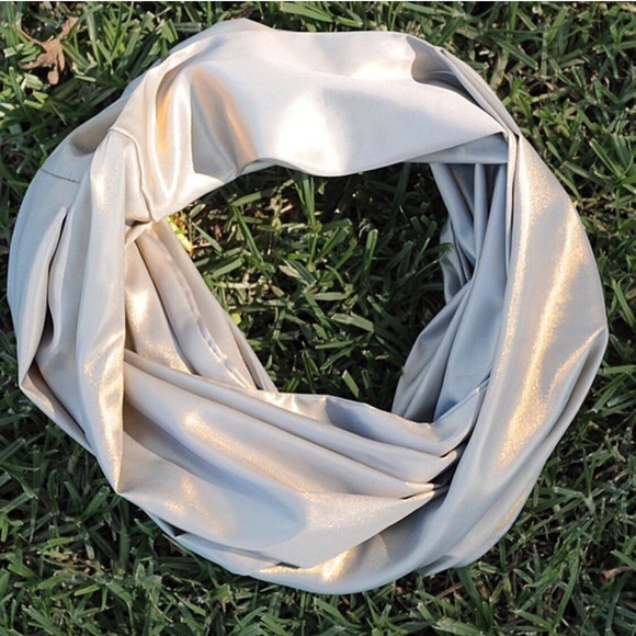 Knighbury Accessories - New!!!!!Mila silver metallic infinity scarf