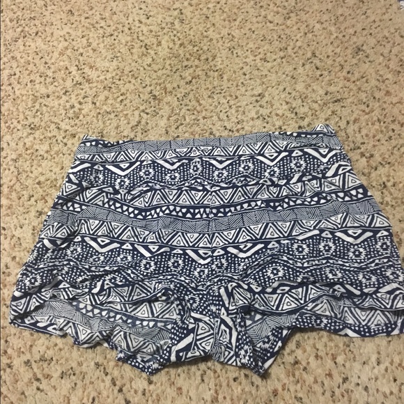 Tribal pattern shorts. High waisted