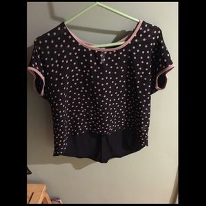 Polka dot high low top