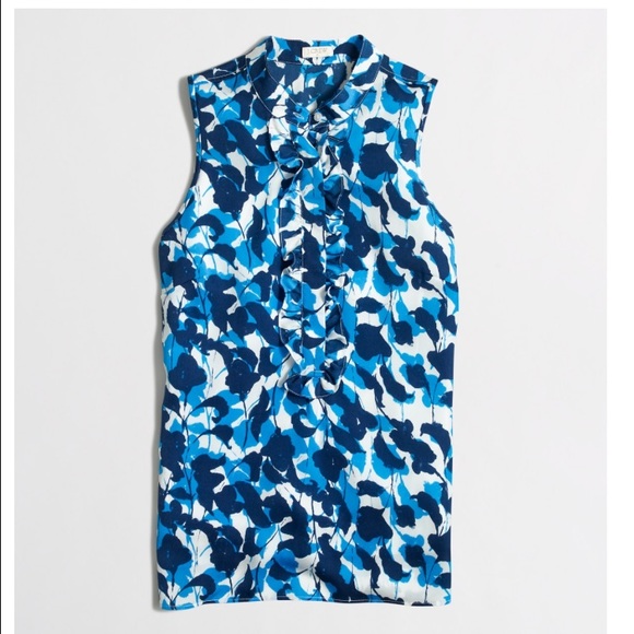 J crew sleeveless blouse