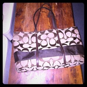 Reserved for mj4x4s Coach signature stripe large