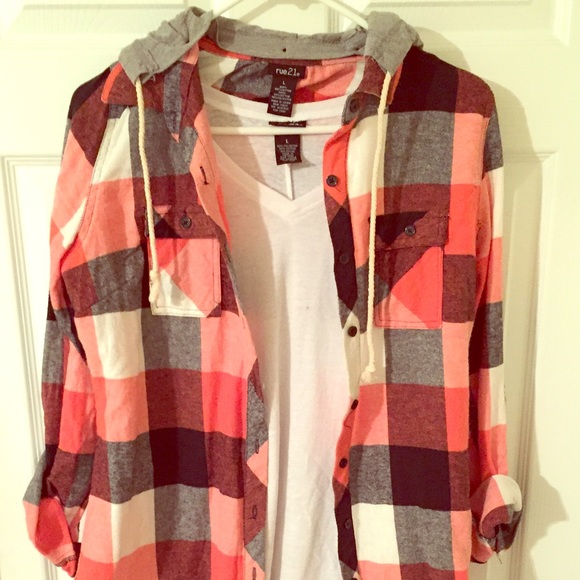 Red Plaid Top