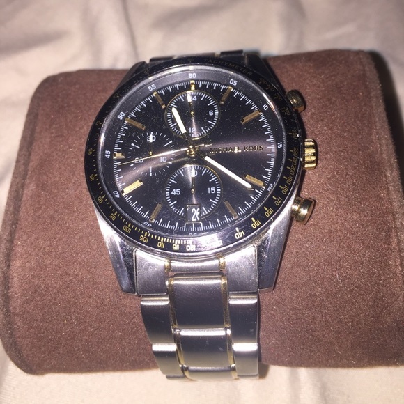 Men's Silver/Gold/Black Micheal Kors watch