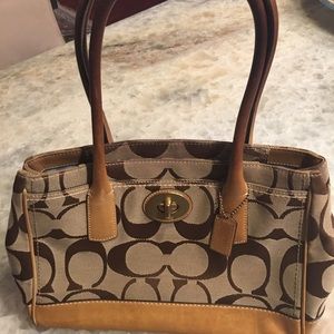 Monogram coach purse