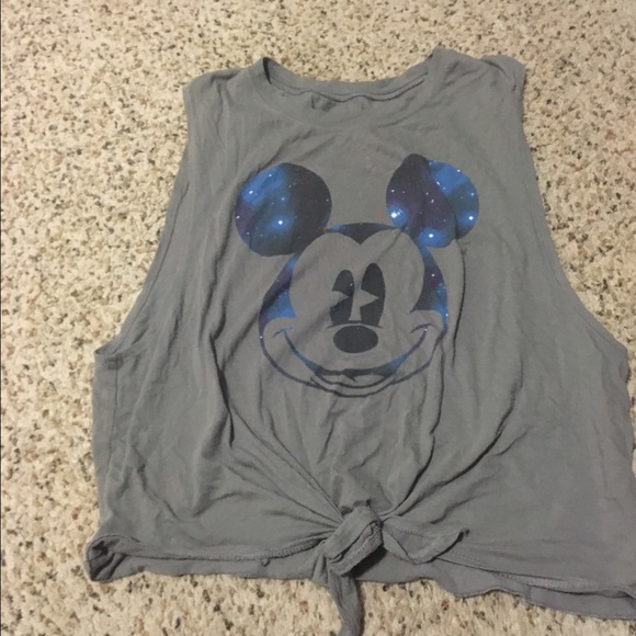 Micky mouse crop top