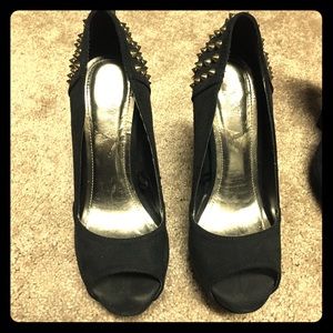 Black 6" heel shoes from forever 21