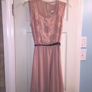 Double Zero brand dress. Blush color. Size Large.