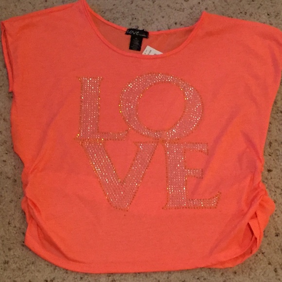 Coral "Love" Shirt