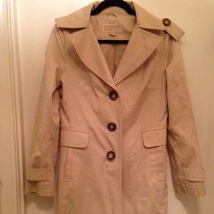 Michael Kors Beige Trench Coat- Size Small!