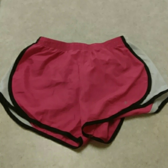 Pink, White, & Black Danskin Running Shorts