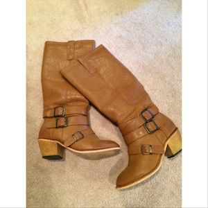 Tall Chestnut Boots