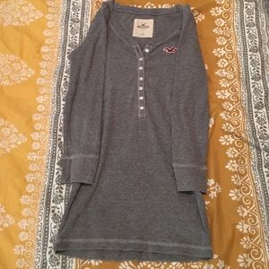 Long Sleeve Hollister Gray Shirt