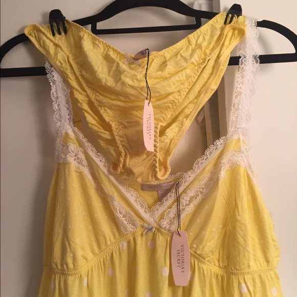NWT Victoria's Secret polka dot babydoll sleepwear - Picture 2 of 3