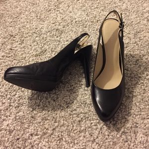Black Nine West Slingback pumps