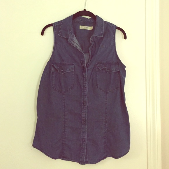 Denim button up