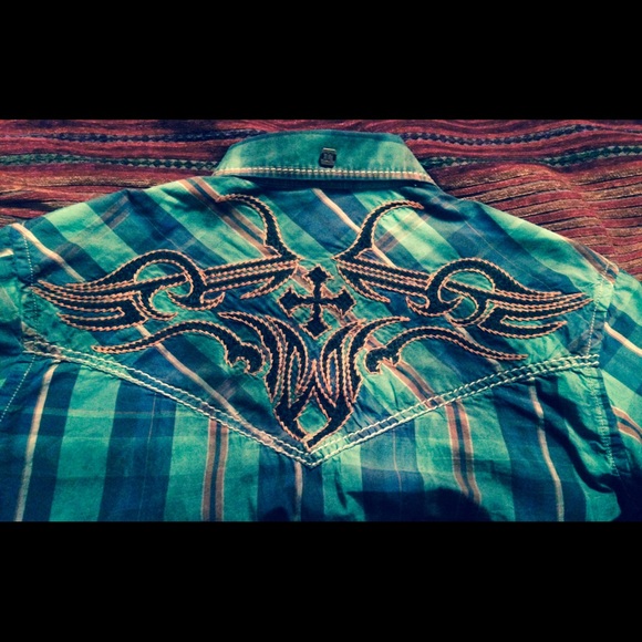 Roar Signature Button Up Mens Large