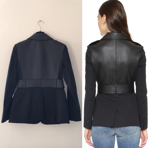 BNWT Alexander Wang hybrid moto blazer leather - Picture 4 of 4
