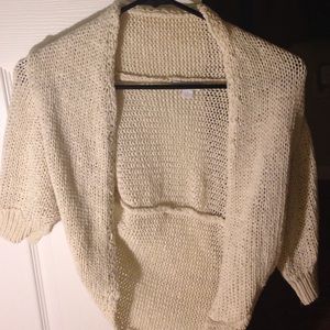 Knitted synched cardigan