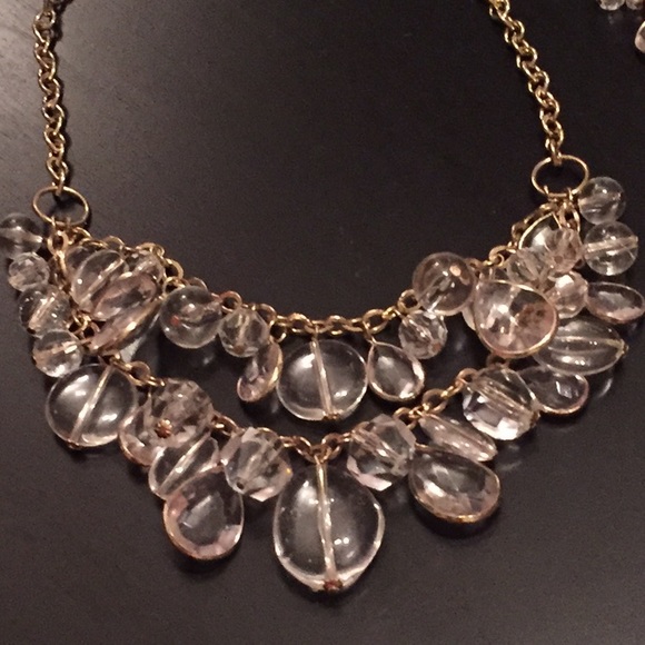 Crystal-like statement necklace & earrings - Picture 3 of 3