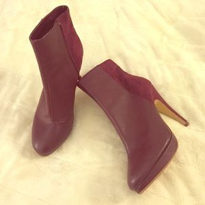 Maroon Booties