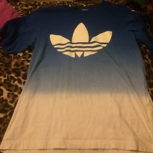 Ombré blue adidas shirt
