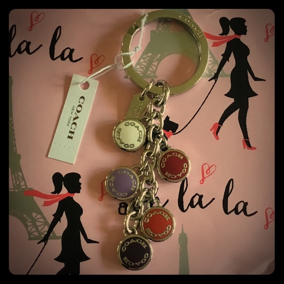 Coach Accessories - 😀COACH BUTTON MIX KEY CHAIN😀