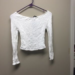 Long sleeve Brandy Melville crop top