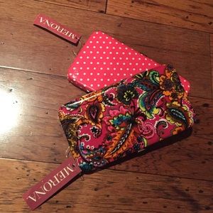 Hinge clutch, multicolored wallets