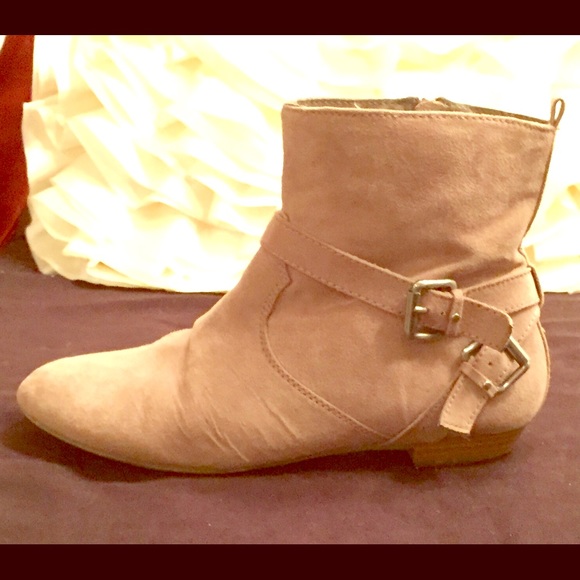 Beige Ankle Boots