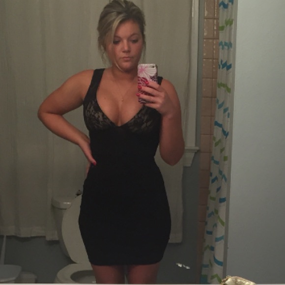 Black cocktail dress