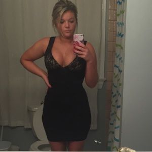 Black cocktail dress