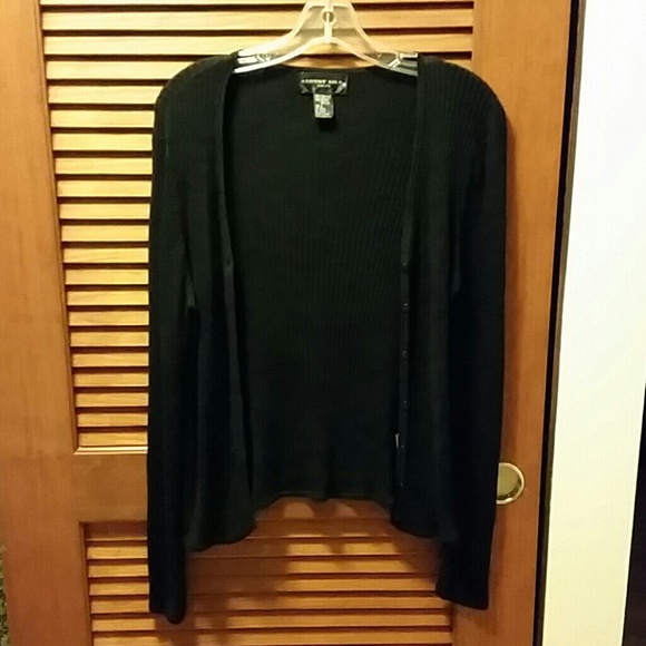 August Silk ribbed cardigan size L