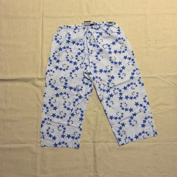 Star capris pajama bottoms