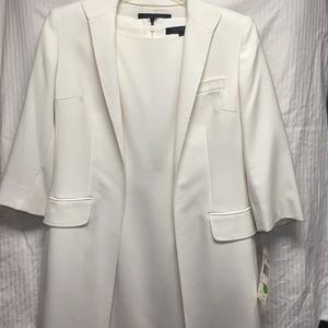 Anne Klein ivory 2 pc dress/jacket